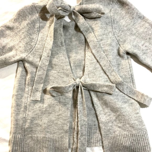 Forever 21 - Grey sweater with open back bow tied - Picture 3 of 3